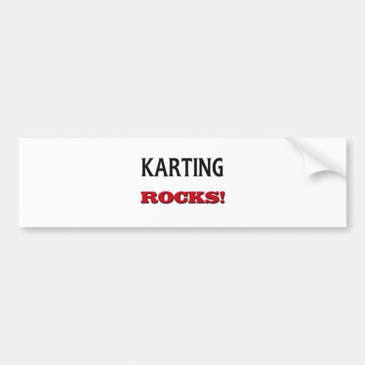 Karting Rocks Bumpersticker (Voorkant)