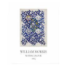 KARTJE POSTER : WILLIAM MORRIS : WATERVERF 1883