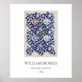 KARTJE POSTER : WILLIAM MORRIS : WATERVERF 1883