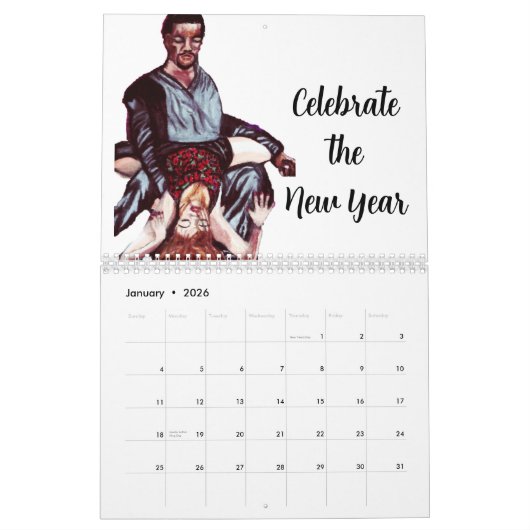 KARTJE VAN DE HOLIDAG KALENDER (Jan 2026)