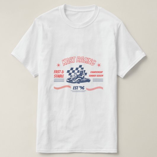 Kartkampioenschap Racing - Zomersessie T-shirt (Design voorkant)
