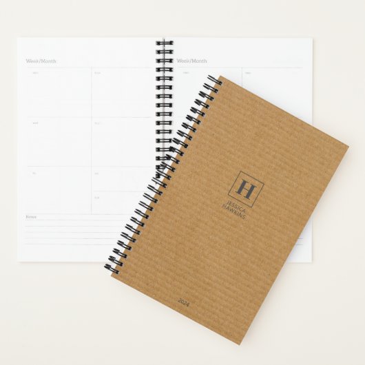 Karton Classic Monogram Persoonlijk Wekelijks Planner (Display)