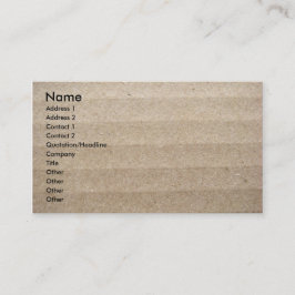 Karton en verpakkingspinda's visitekaartje