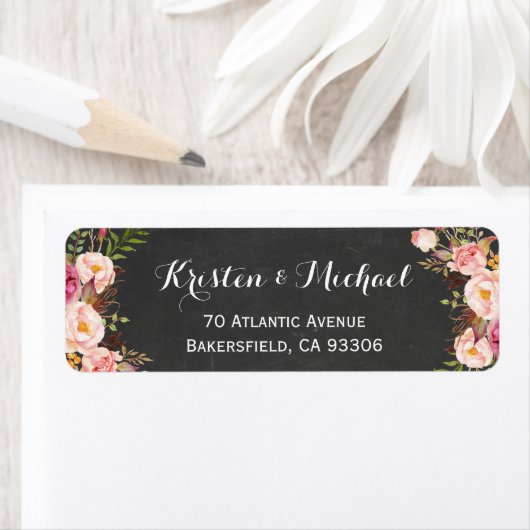  karton — Floral onmiddellijke verpakking Etiket (Insitu)