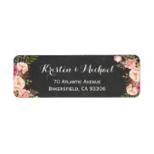  karton — Floral onmiddellijke verpakking Etiket (Voorkant)