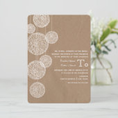 Karton geïnspireerde wijn Wereldbollen bruiloft Kaart (Staand voorkant)