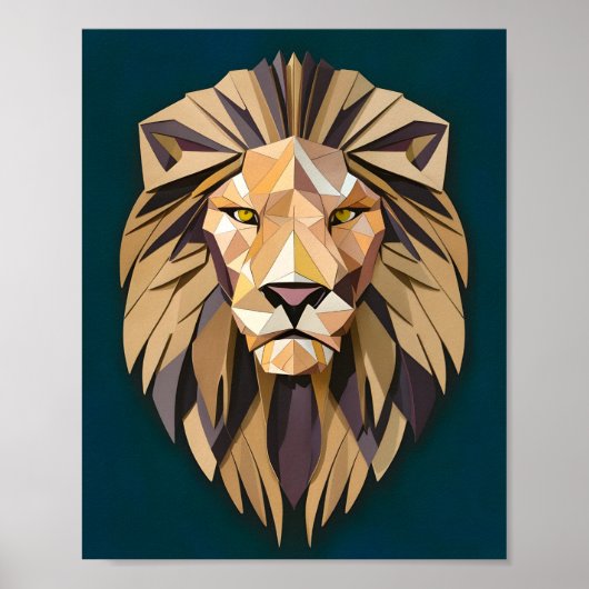 Karton Lion Majesty Poster (Voorkant)