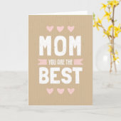 Karton Moederdag Tekstontwerp Kaart (Gele Bloem)