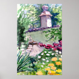 KARTON OP CANVAS DOOR H DAVIDSOHN BEAUITFUL LANDSC POSTER