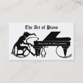 KARTON Piano - Visitekaartjes van Piano (Achterkant)