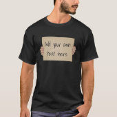 Karton Protestbord - Grappige Marsj Template T-shirt (Voorkant)