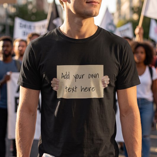 Karton Protestbord - Grappige Marsj Template T-shirt