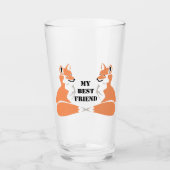 Karton Sheltie Hond Glas (Voorkant)
