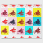 KARTON VAN VINTAGE CARS GATHERING POP CADEAUPAPIER (Vlak)