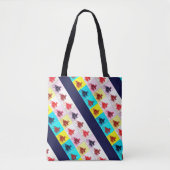 KARTON VAN VINTAGE CARS GATHERING POP TOTE BAG (Voorkant)