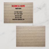 Karton Visitekaartje (Voorkant / Achterkant)