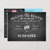  karton voor typografie, sparen de Kaart van de Da (Voorkant / Achterkant)