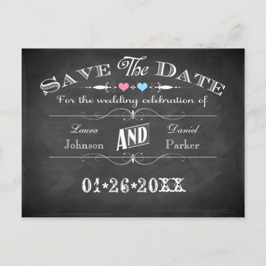  karton voor typografie, sparen de Kaart van de Da (Voorkant)