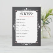  karton wenst Baby shower kaart (Staand voorkant)