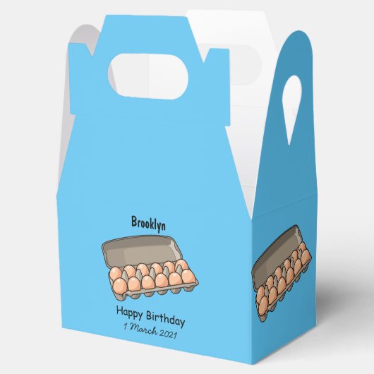 Kartonnen cartoon bedankdoosjes (Geopend)