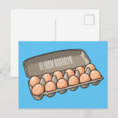 Kartonnen cartoon briefkaart (Voorkant / Achterkant)