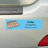 Kartonnen cartoon bumpersticker (Op auto)