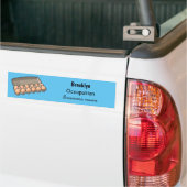 Kartonnen cartoon bumpersticker (Op Truck)