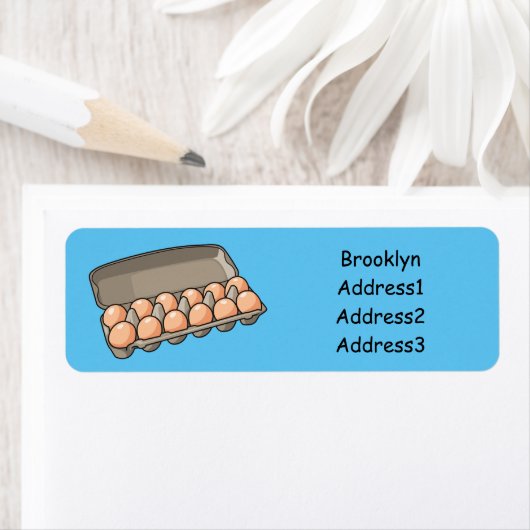 Kartonnen cartoon etiket (Insitu)