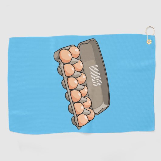 Kartonnen cartoon golfhanddoek (Horizontaal)