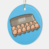 Kartonnen cartoon keramisch ornament (Links)