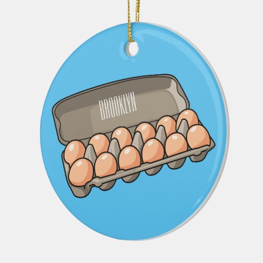 Kartonnen cartoon keramisch ornament (Links)