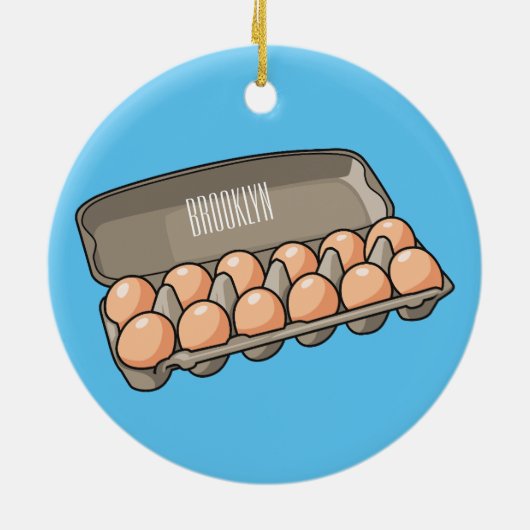 Kartonnen cartoon keramisch ornament (Achterkant)