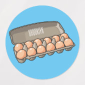 Kartonnen cartoon labels (Design 2)