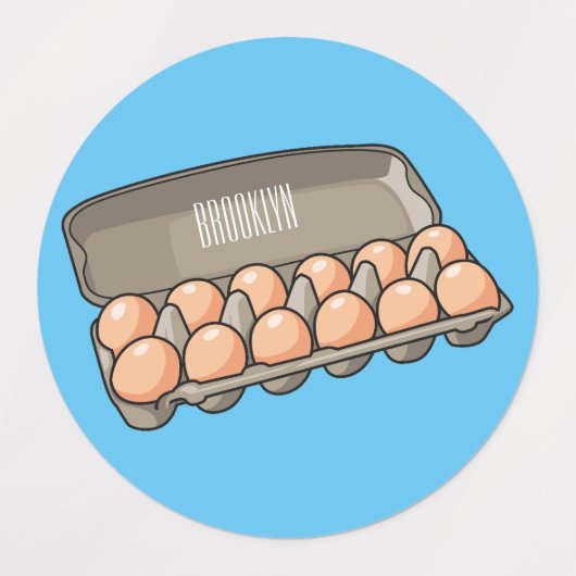 Kartonnen cartoon labels (Design 2)