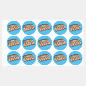 Kartonnen cartoon labels (Vel)