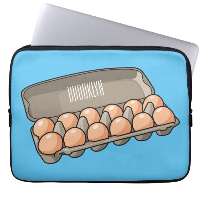 Kartonnen cartoon laptop sleeve (Voorkant)
