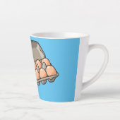 Kartonnen cartoon latte mok (Rechts)