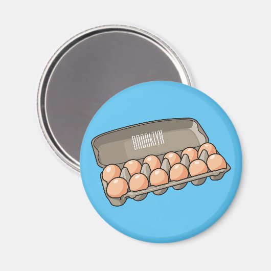 Kartonnen cartoon magneet (Voorkant / Achterkant)