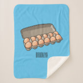 Kartonnen cartoon sherpa deken (Voorkant)