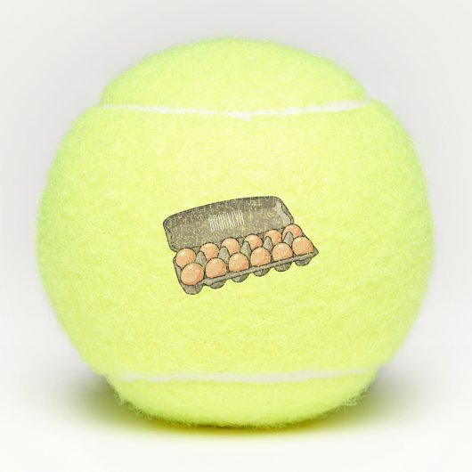 Kartonnen cartoon tennisballen (Voorkant)