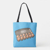 Kartonnen cartoon tote bag (Achterkant)