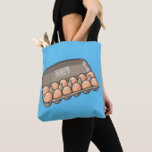 Kartonnen cartoon tote bag (Dichtbij)