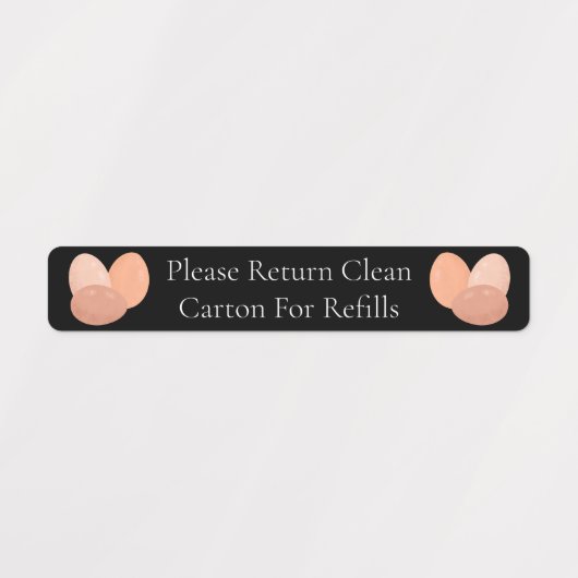 Kartonnen doos Ei Kartonnen doos Labels (Design 1)