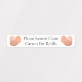 Kartonnen doos Ei Kartonnen doos Labels (Design 1)