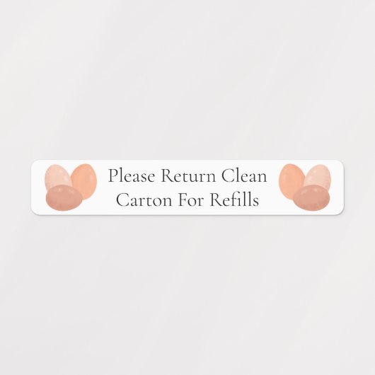 Kartonnen doos Ei Kartonnen doos Labels (Design 1)