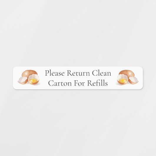 Kartonnen doos Ei Kartonnen doos Labels (Design 1)