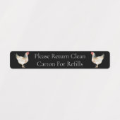 Kartonnen doos Ei Kartonnen doos Labels (Design 1)