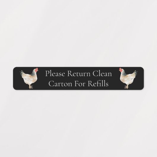 Kartonnen doos Ei Kartonnen doos Labels (Design 1)