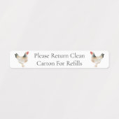 Kartonnen doos Ei Kartonnen doos Labels (Design 1)