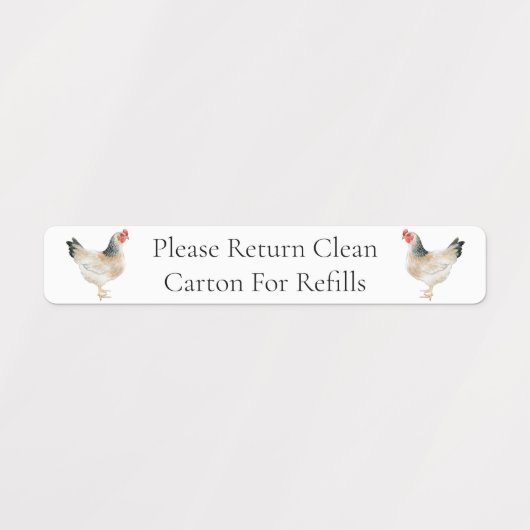 Kartonnen doos Ei Kartonnen doos Labels (Design 1)